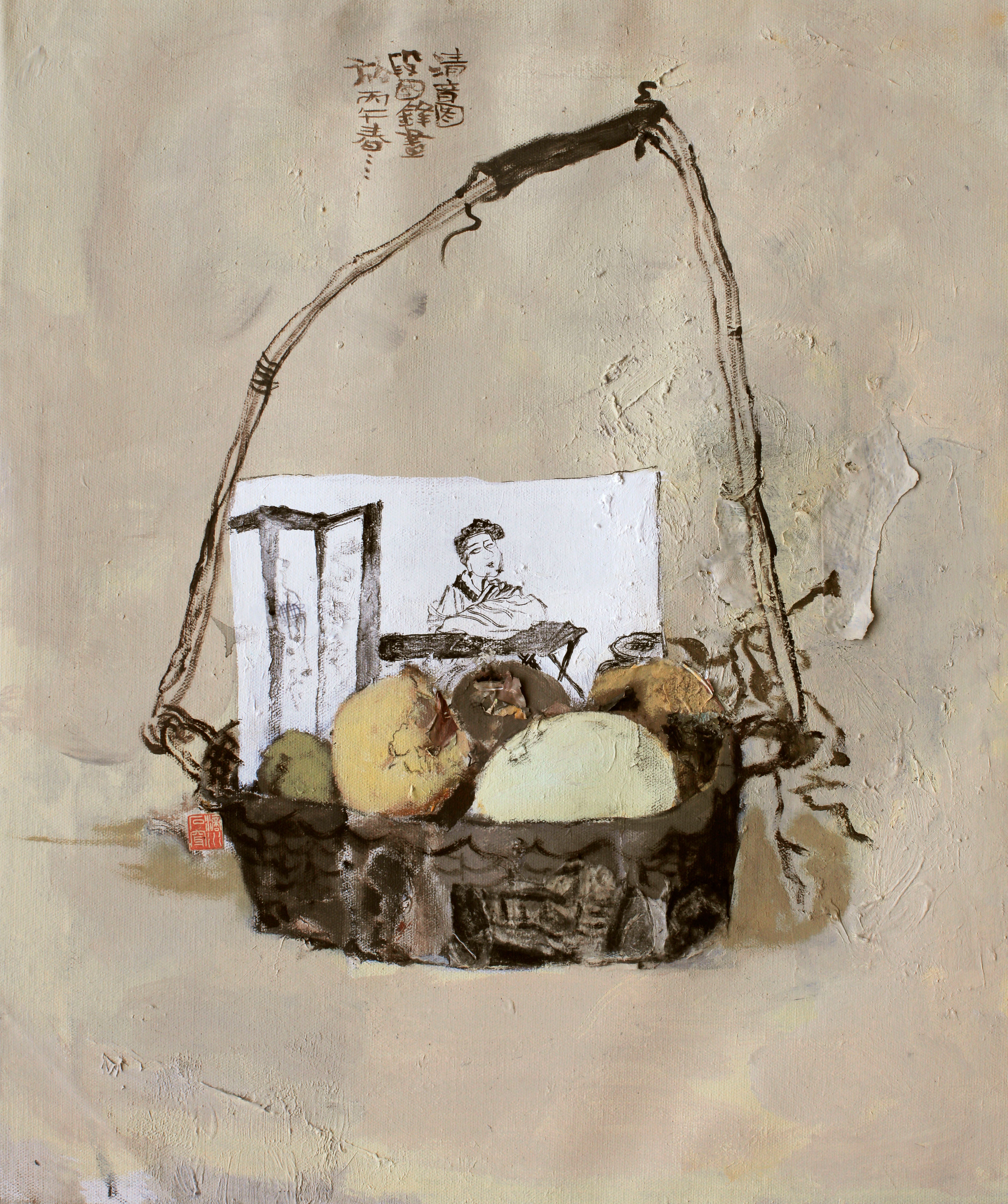 《素果和书的私语 之一》，段国锋作品