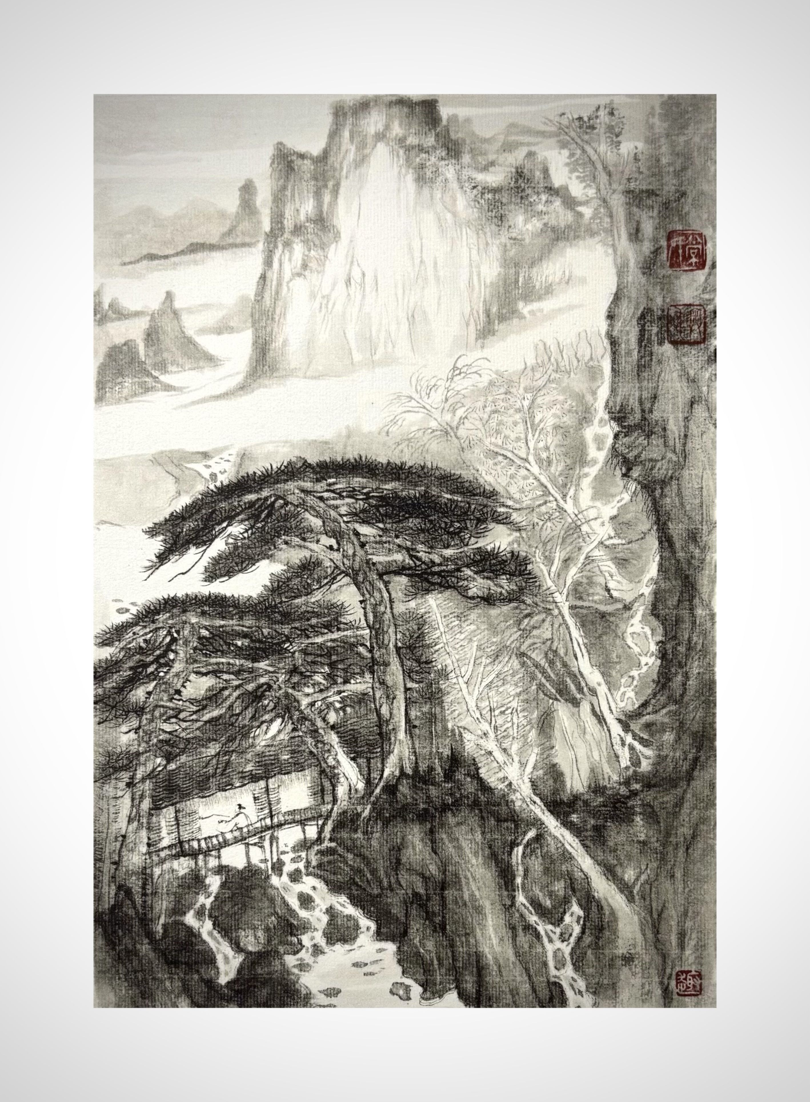 《《松阴（守静）》》，常澳伟作品