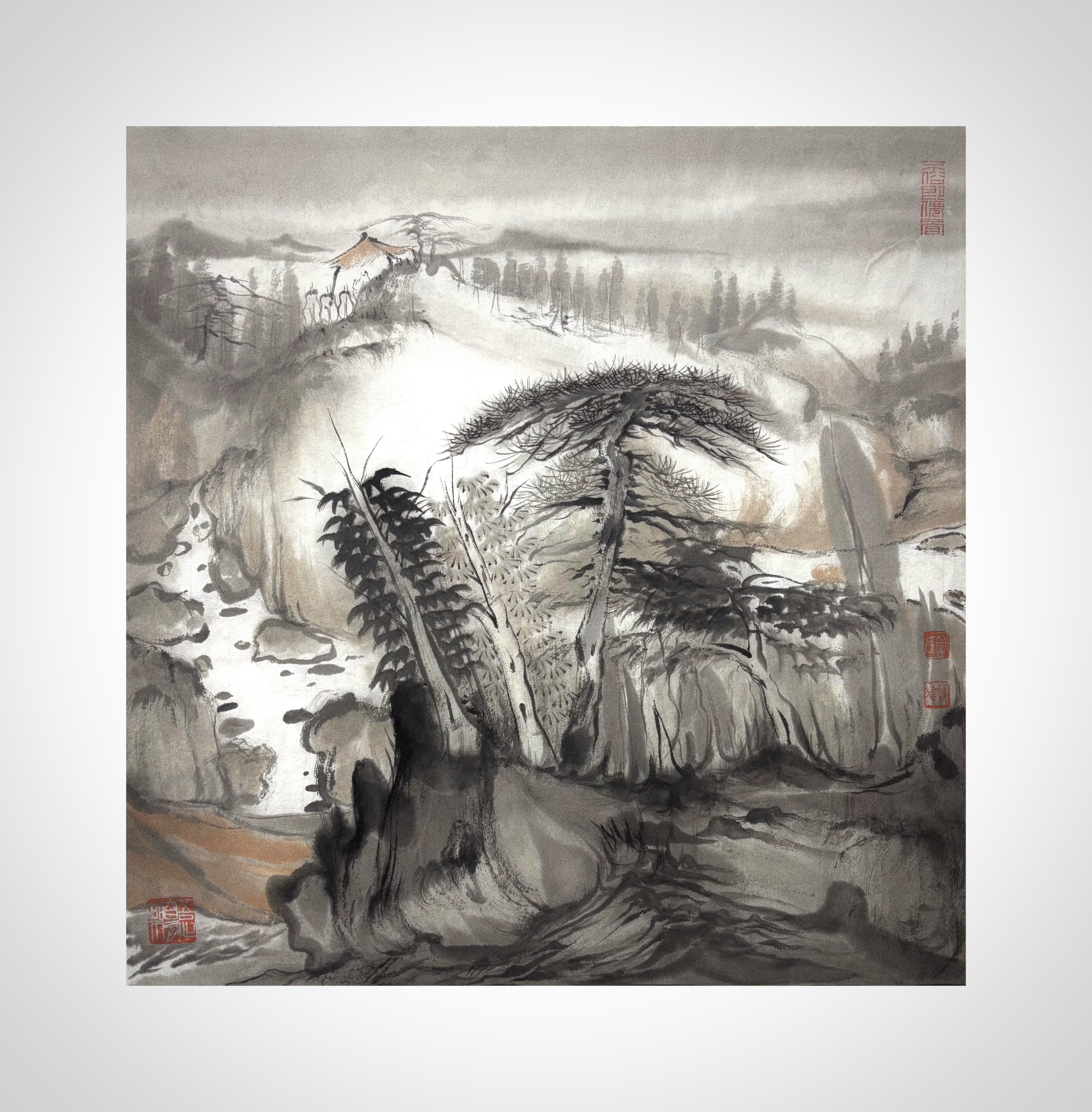《《遥岑（纳远）》》，常澳伟作品