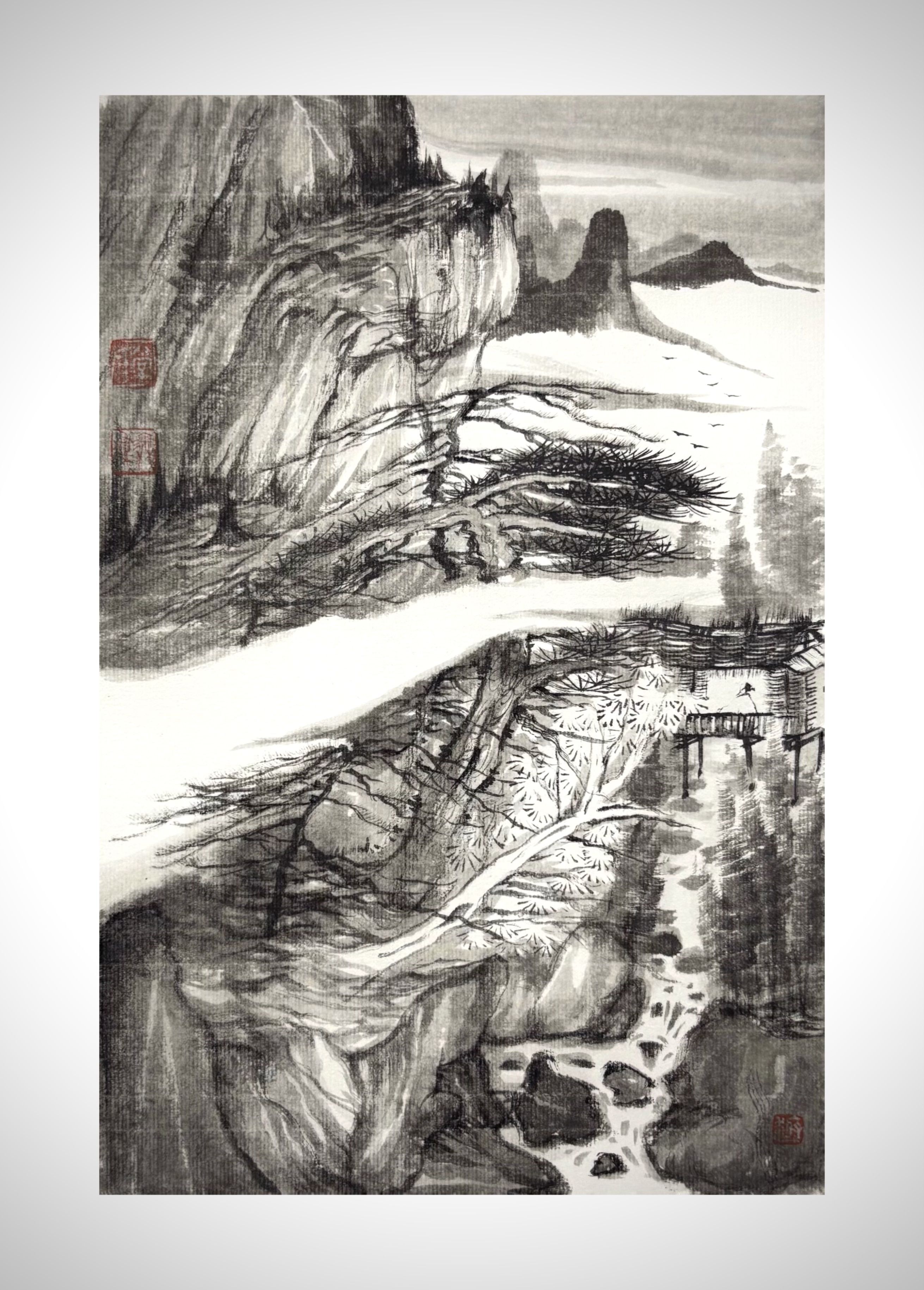 《《云涧（归源）》》，常澳伟作品