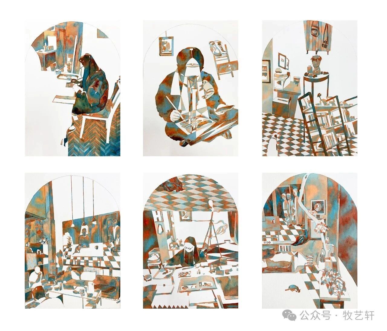 《《我和我们系列组画》》，许航作品