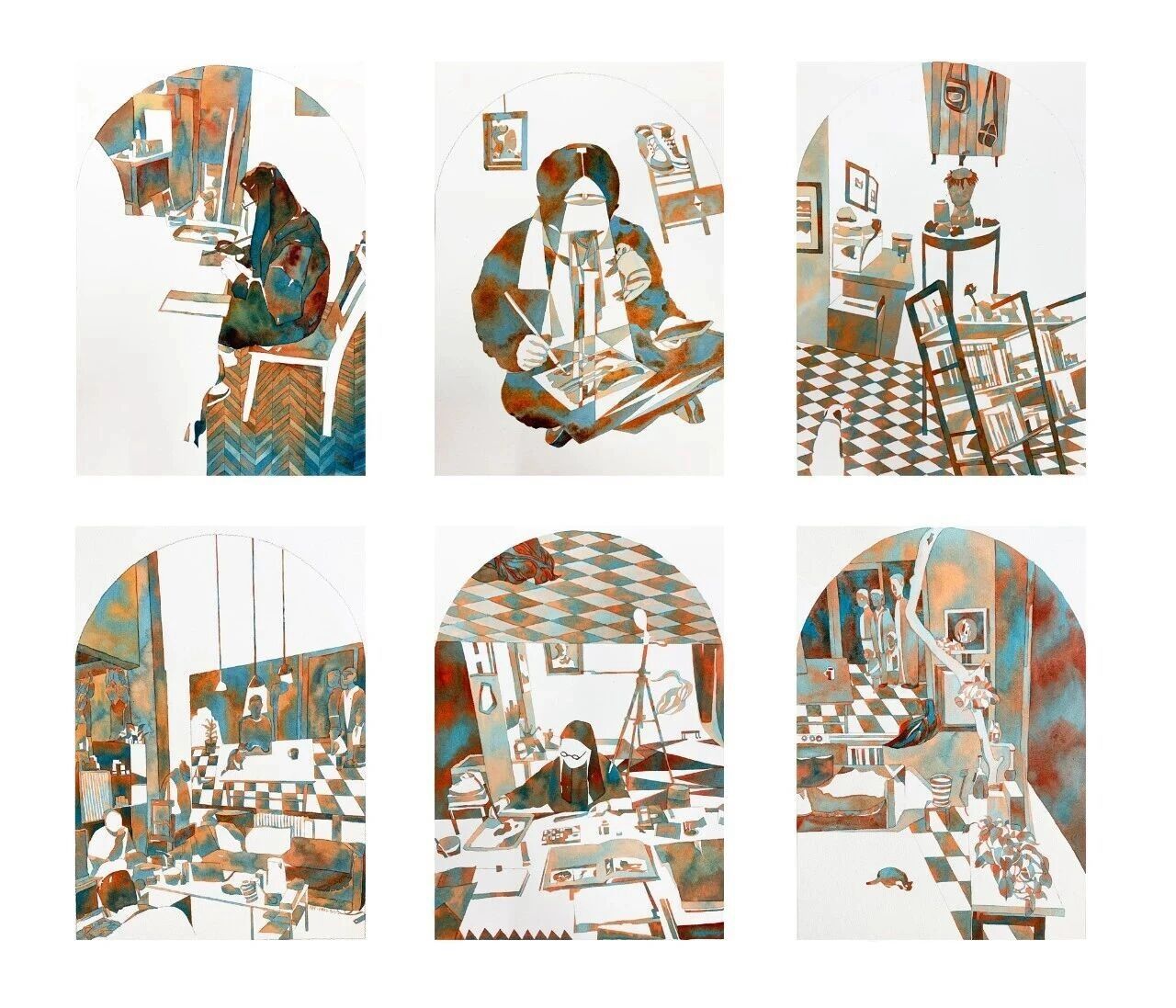 《《我和我们系列组画》》，许航作品