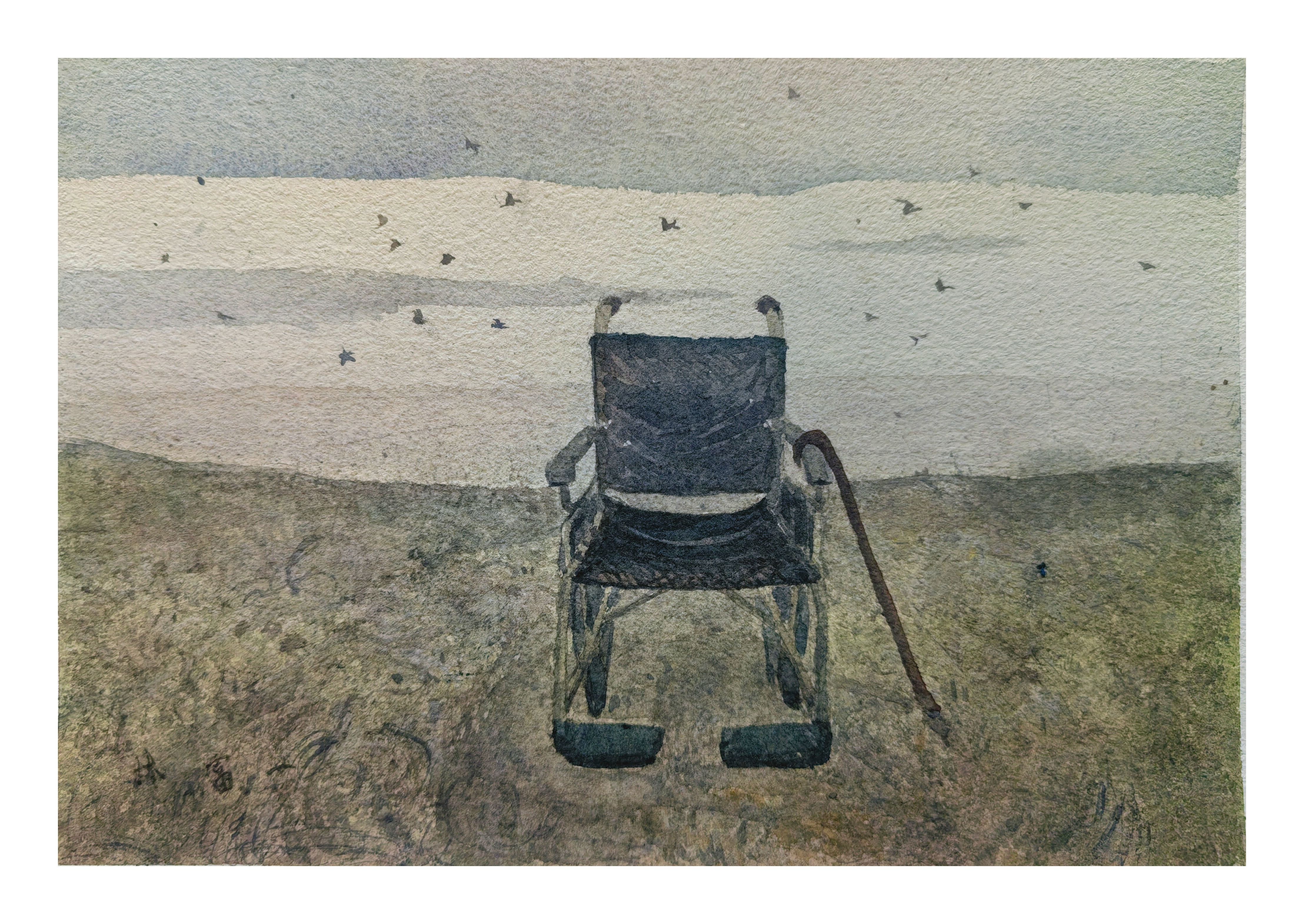 《《等待》》，林富一作品