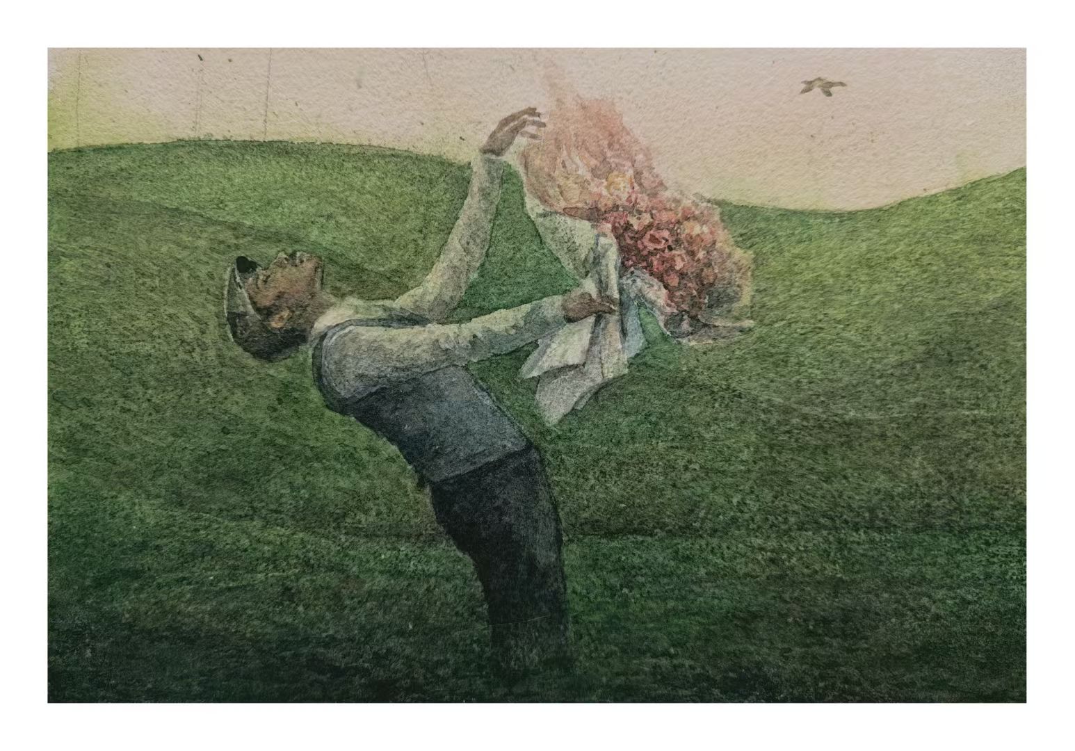 《《向旷野敬献一束热忱》》，林富一作品