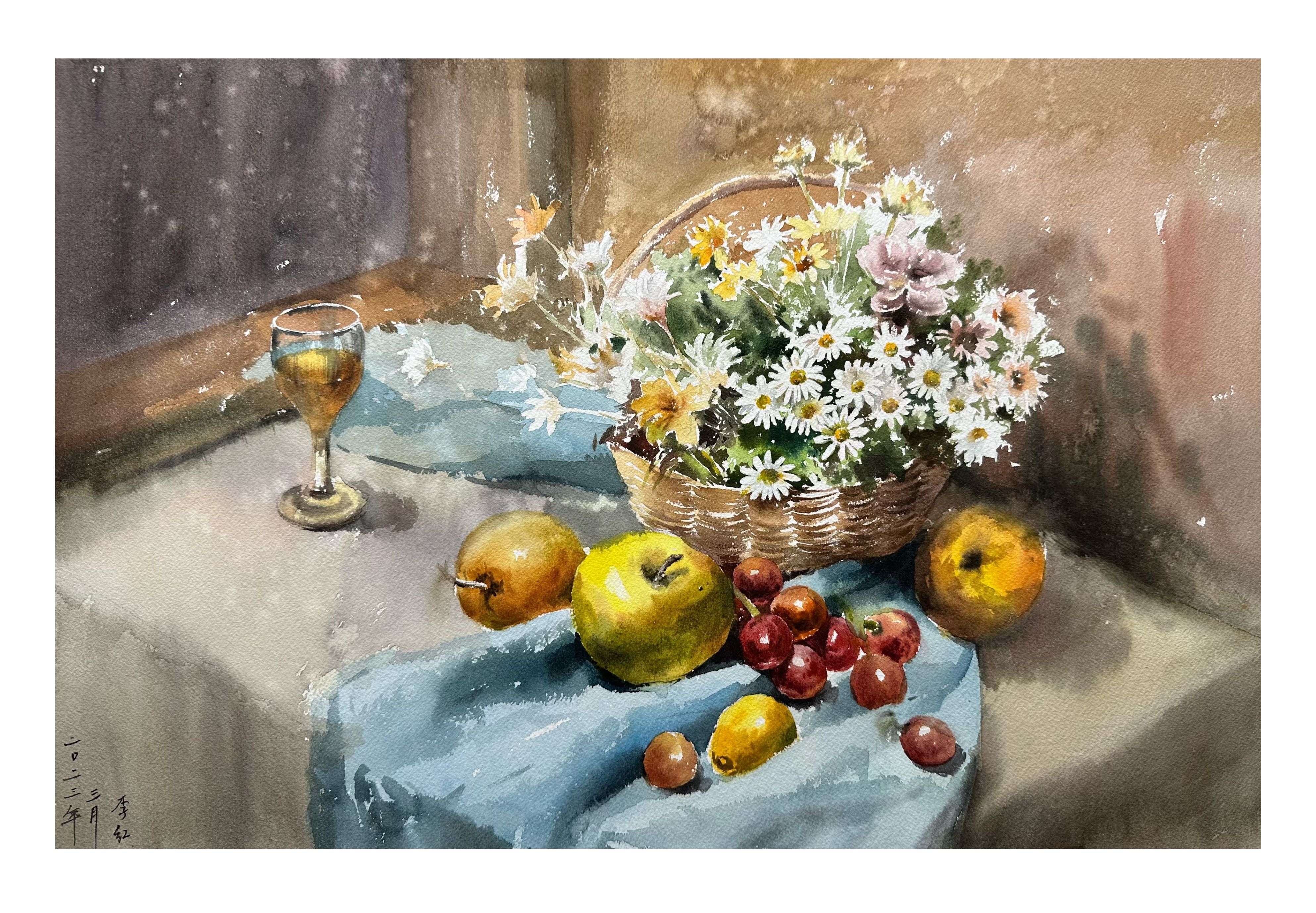 《《窗前闲趣》》，李红作品
