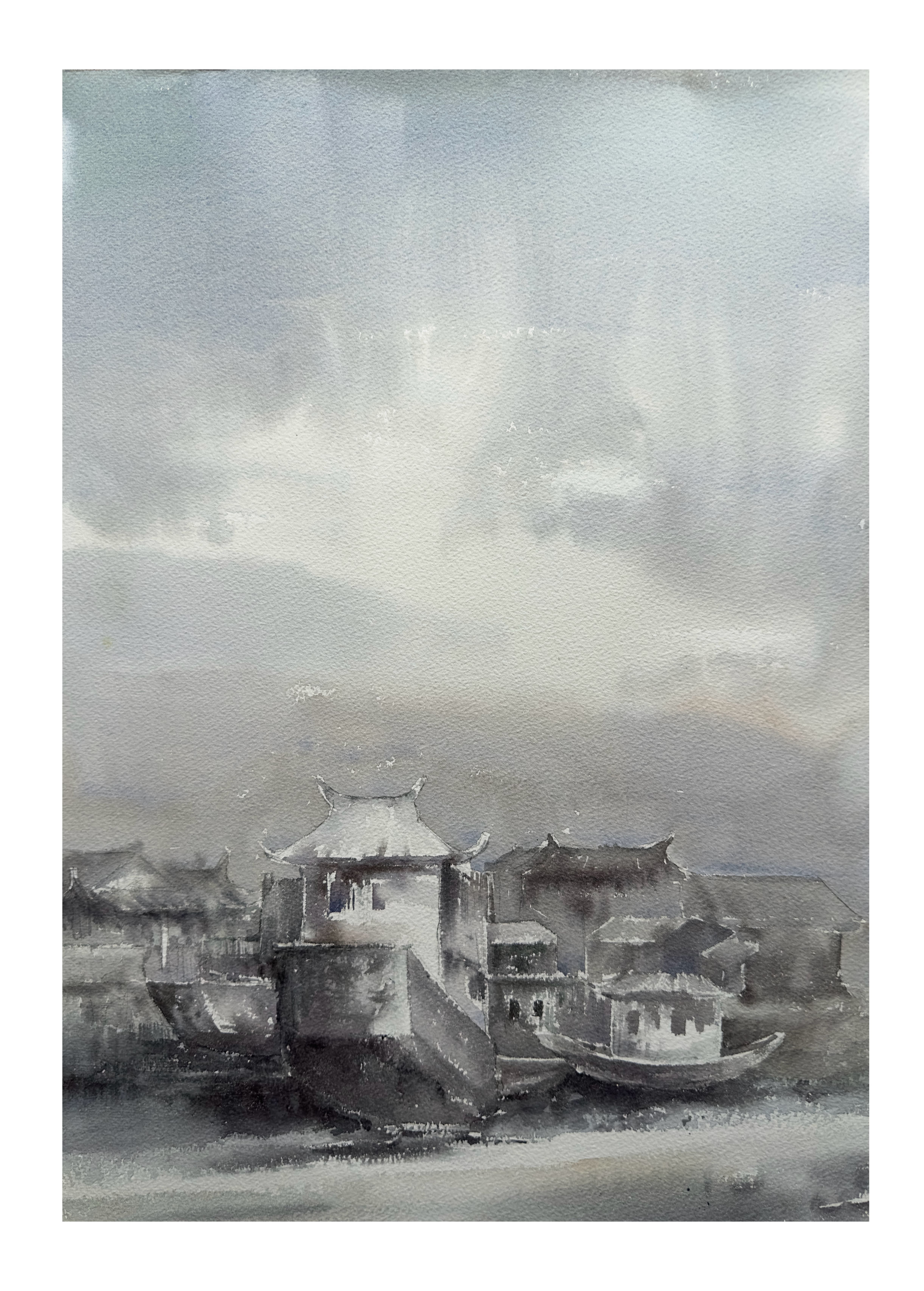 《《水乡旧梦》》，李红作品