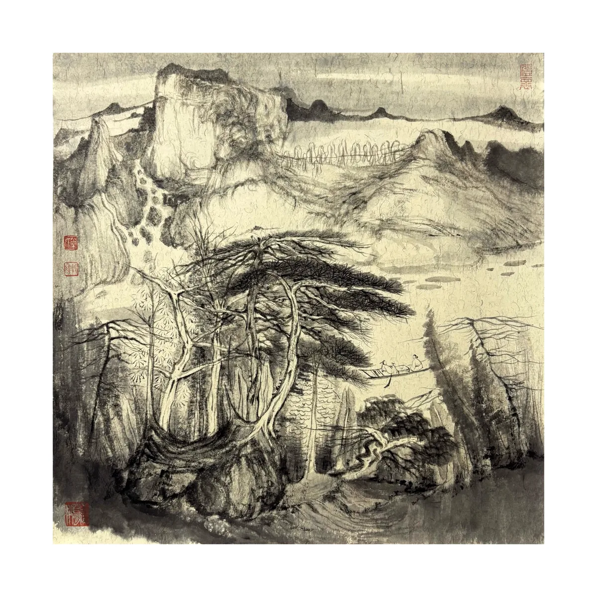 《泛舟（澄怀）》，常澳伟作品
