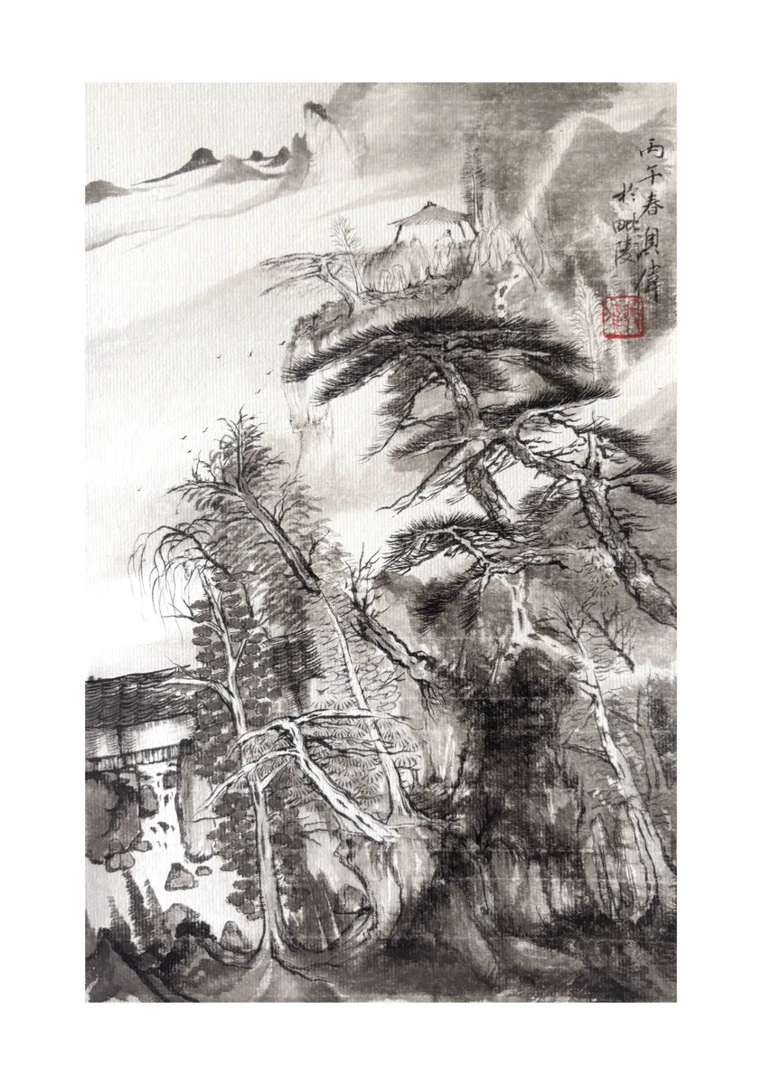 《空谷（出岫）》，常澳伟作品