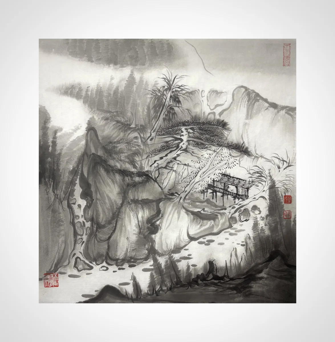 《入耳（山房）》纸质，常澳伟作品