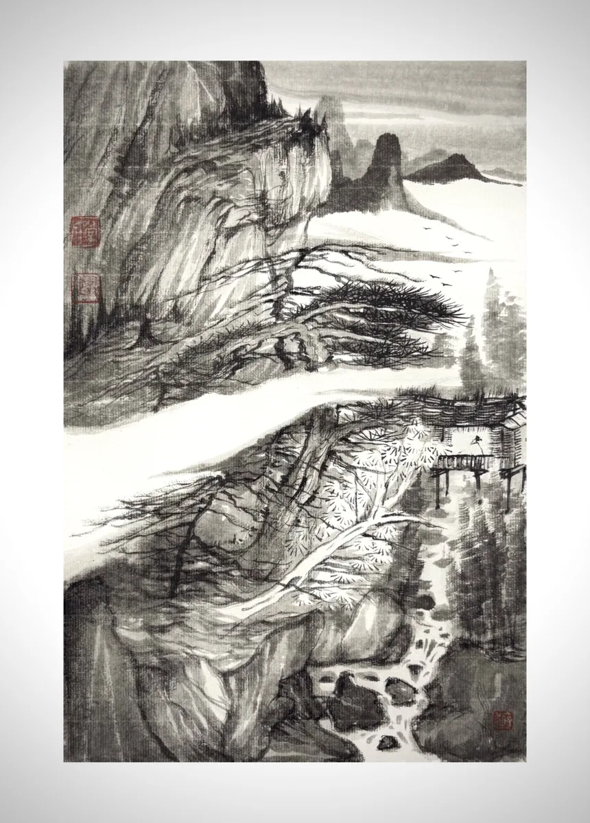 《云涧（归源）》，常澳伟作品