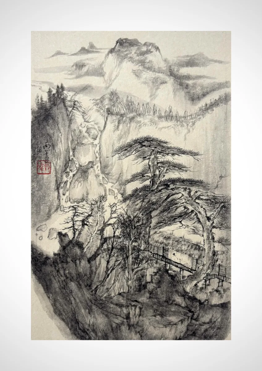 《坐忘（观我）》，常澳伟作品