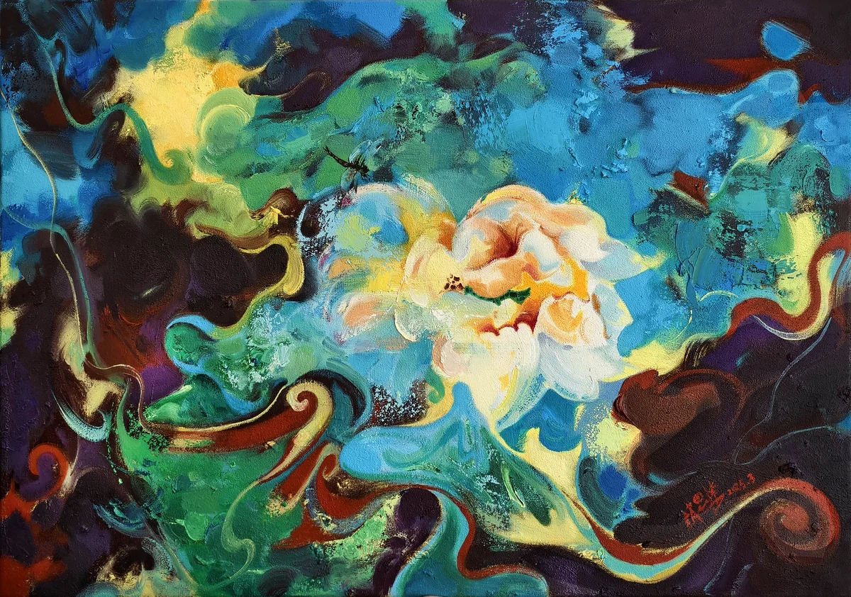 《夜莲》，赵思栋作品