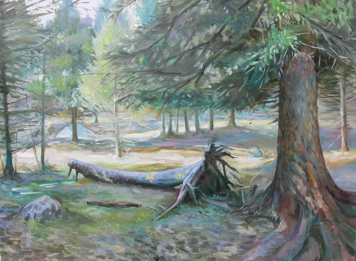 《恒河河畔》，刘丰泉作品