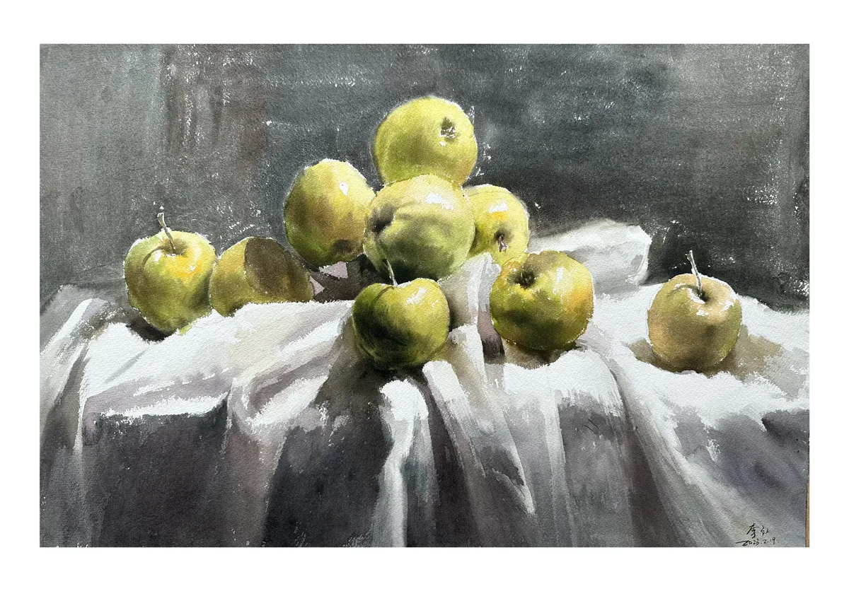 《 青果静语》，李红作品