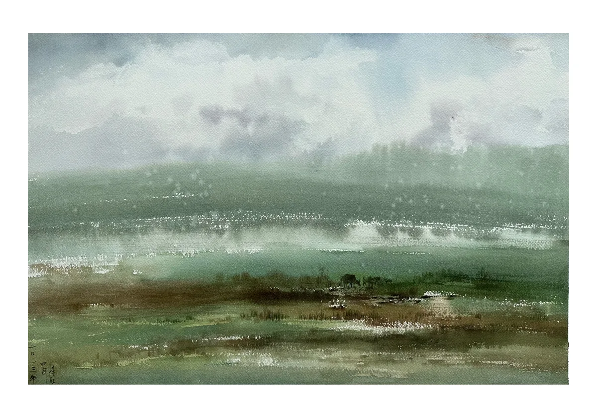 《 湿地牧歌》，李红作品
