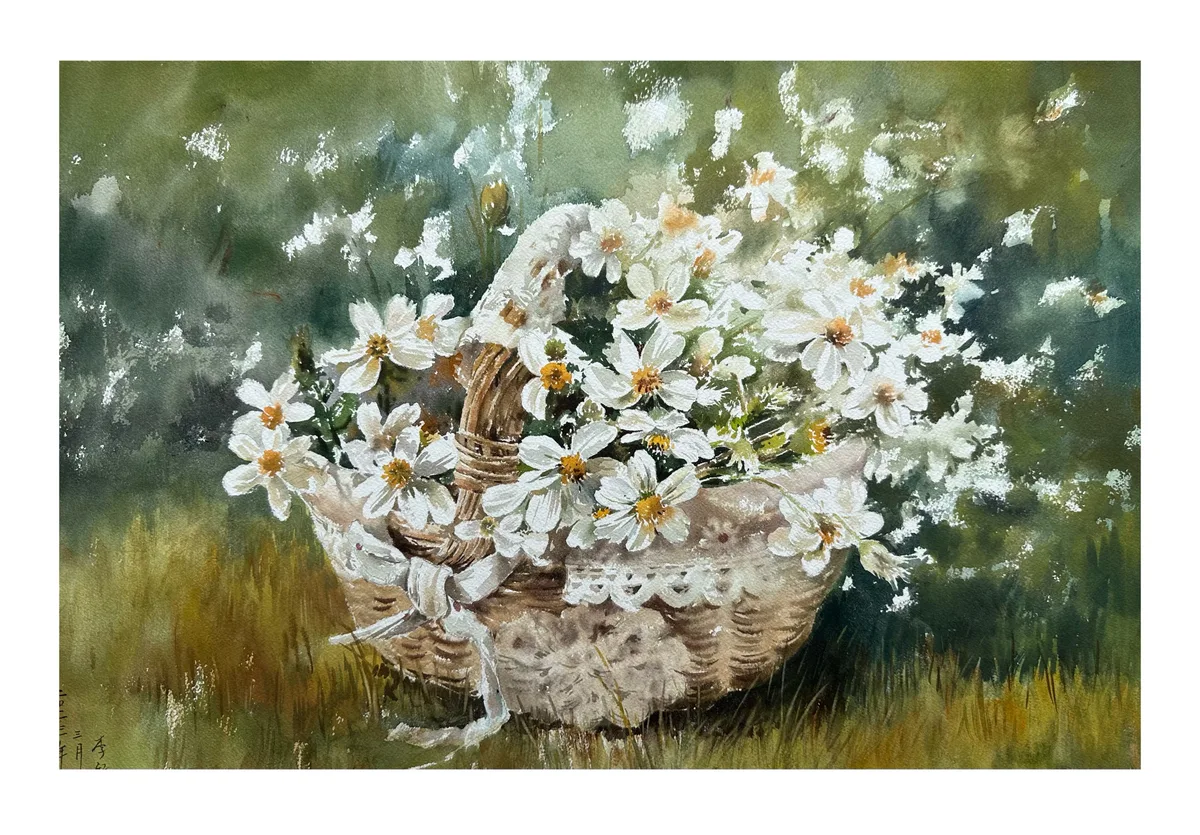 《 野菊闲韵》，李红作品