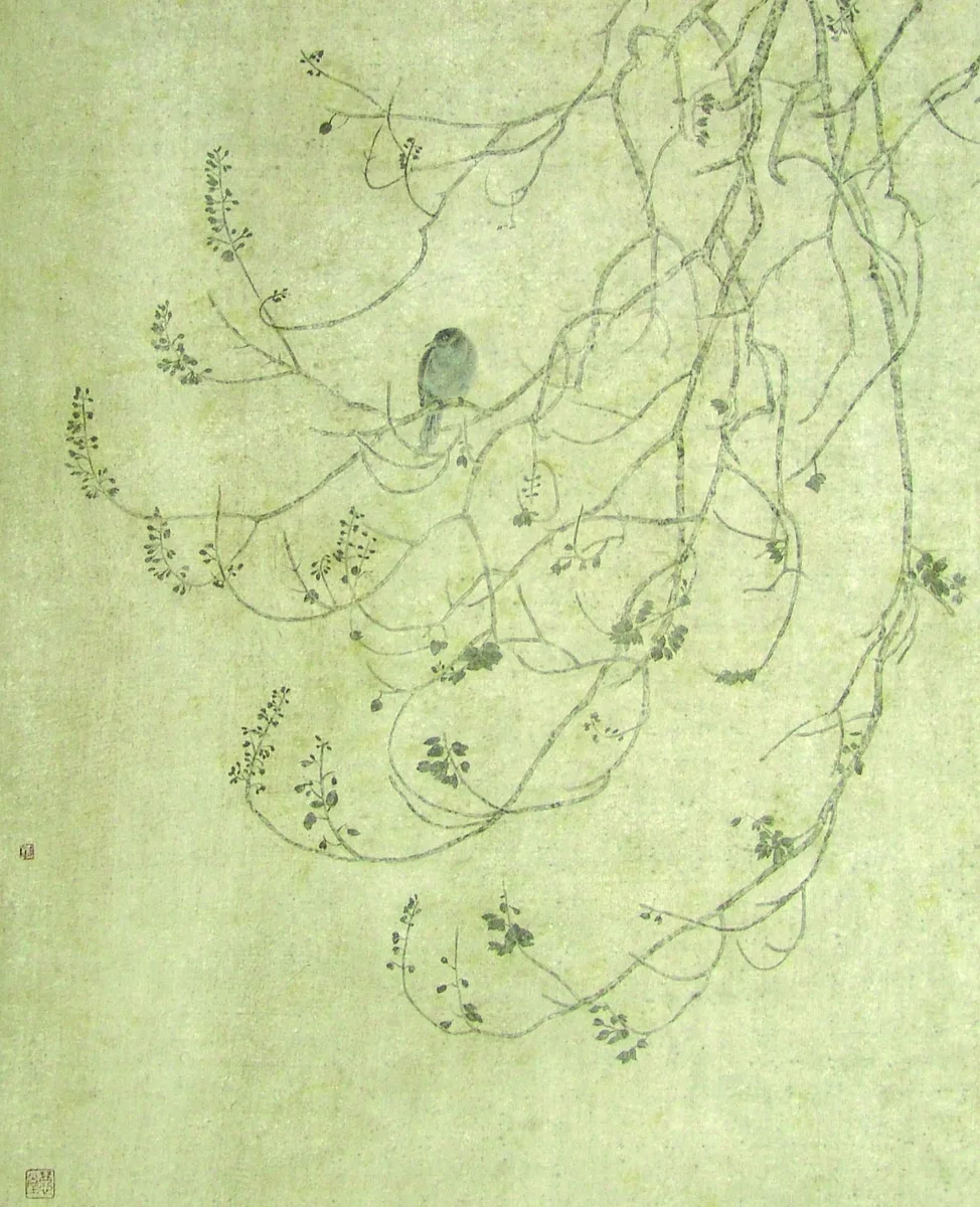 孤鸟倚风，陶新建作品